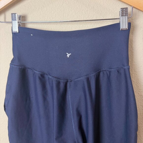 OLD NAVY ACTIVE Powersoft High Rise Joggers Leggings Go Dry Sz small tall navy - Picture 7 of 8